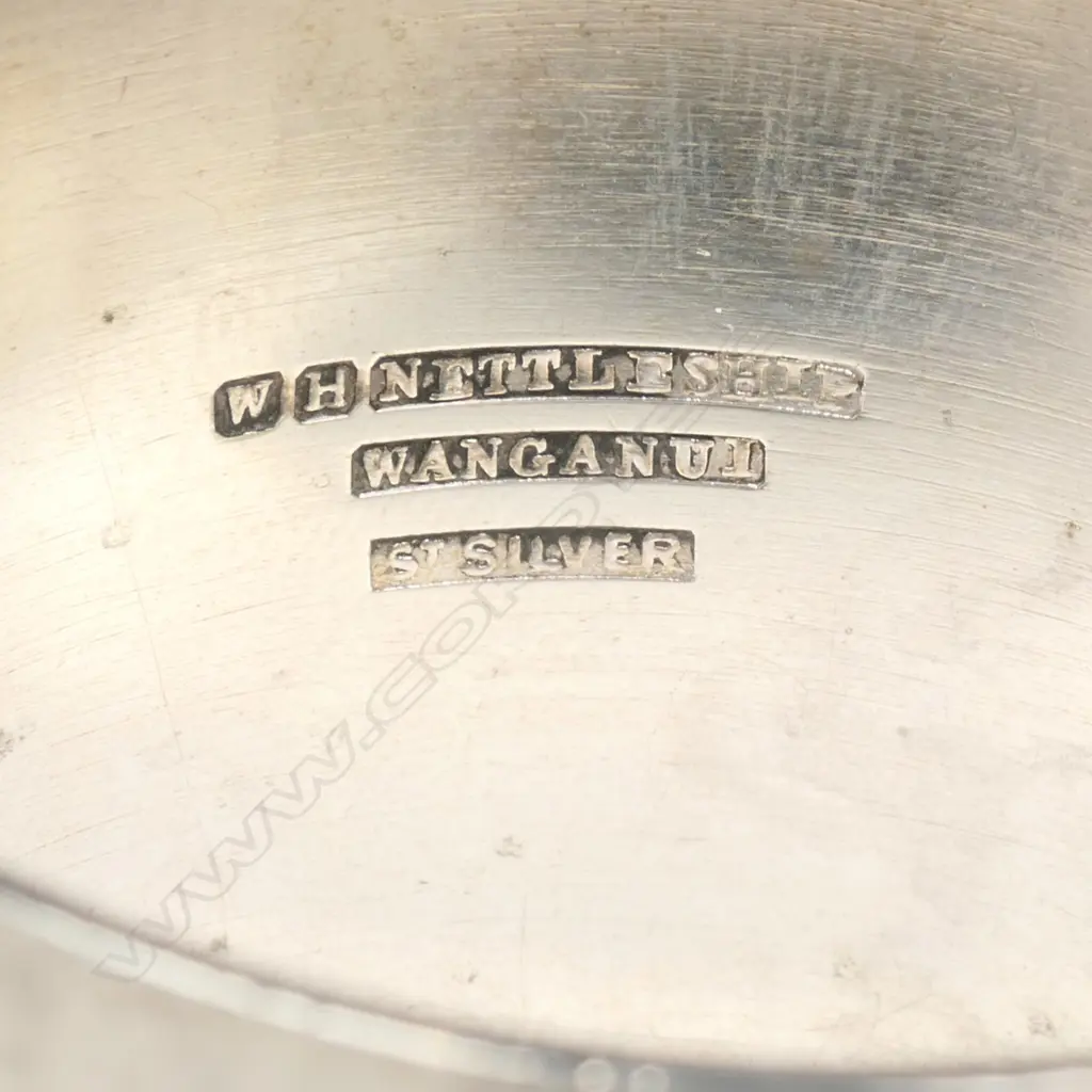 A pair of William Nettleship (Whanganui) silver napkin rings, Image 1++